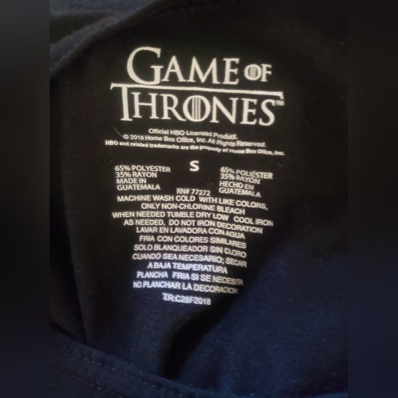 Black and White HBO Game of Thrones "I Drink and I Know Things" Tank Top… - Picture 9 of 9